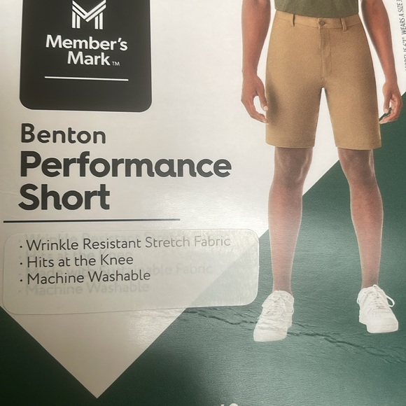 NWT - Benton Performance Tan Shorts - Picture 5 of 5